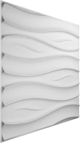 Miniatura 3 de Ekena Millwork WP20X20SSWH 19 5/8 pulgadas de ancho x 19 5/8 pulgadas de alto Swell EnduraWall Decorativo 3D Panel de Pared Cubre 2.67 pies cuadrados