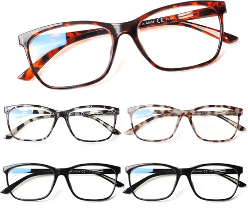 Miniatura 13 de SIGVAN Lentes de lectura para mujer, con bloqueo de luz azul, bisagra de resorte, diseño de moda, lentes con estampado para mujer Mezcla C5