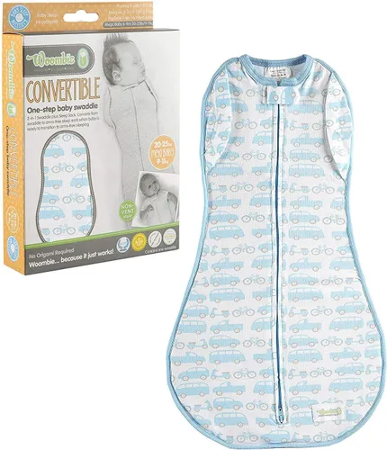 Miniatura 18 de Saco de bebé Woombie, convertible, fácil de usar, opción natural de abrazo, elástico, abrazable, tela transpirable