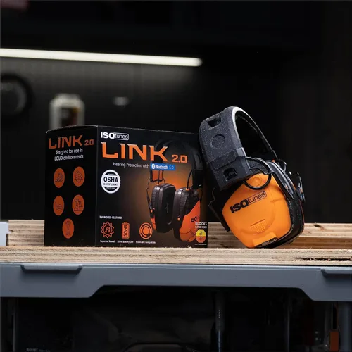 Miniatura 7 de ISOtunes LINK Bluetooth Earmuff – Ear Protection Headphones for Work, Mowing, & Construction, 25 NRR OSHA Approved Headphones