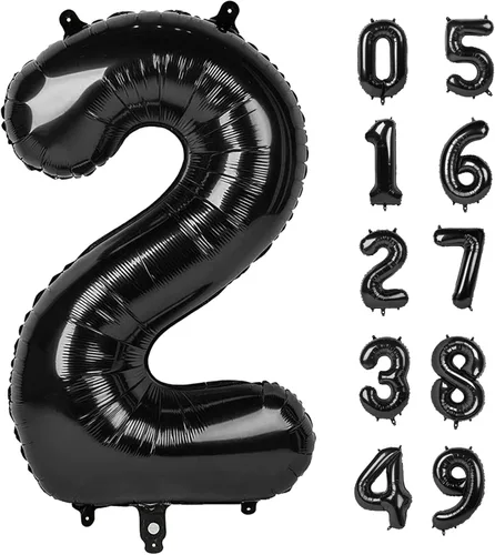Miniatura 15 de Globo de cumpleaños número 4 dorado de 40 pulgadas, globos gigantes del número cuatro 14 24 34 40 44 2024, globos grandes de lámina de mylar para Oro