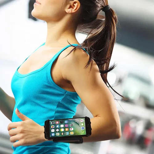 Miniatura 7 de Soporte universal para teléfono celular, rotación de 360°, antebrazo, muñeca, entrenamiento, banda deportiva para Samsung Galaxy S25 S24 S23 S22 S21