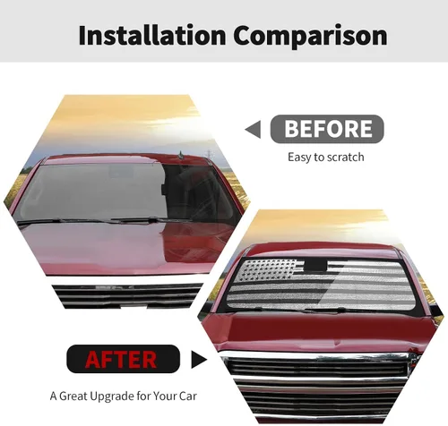 Miniatura 2 de RT-TCZ Parasol para parabrisas, protector térmico para ventana, parasol para GMC Sierra 2014, 2015, 2016, 2017, para Chevy Silverado 2014-2017