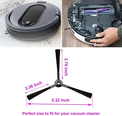 Miniatura 2 de Cepillos laterales mejorados de repuesto para Shark IQ R101AE RV1000 RV1001AE AV912S AV911S AV970 AV993 AV1010AE AV1002AE, cepillo lateral