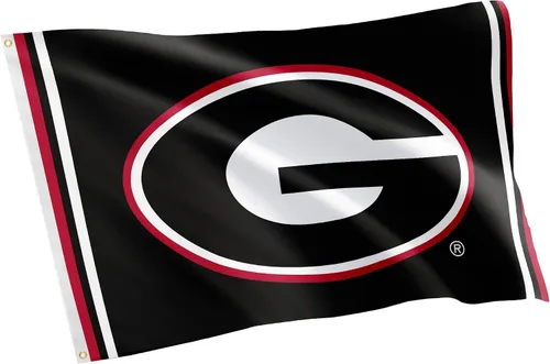 Desert Cactus Bandera de la Universidad de Georgia Bulldogs UGA Dawgs Banners 100% poliéster para interiores y exteriores, banderas de 3 x 5 pies