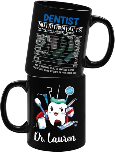 Miniatura 11 de Taza de café personalizada con texto en inglés "I Create Smiles What's Your Superpower" de 11 onzas, taza de café personalizada con nombre I Create