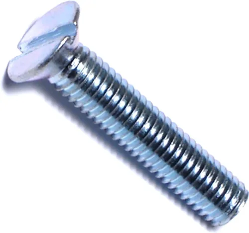 Miniatura 25 de Hard-to-Find Fastener 014973271565 Tornillos de máquina planos ranurados, 0.118 in-0.020 x 0.394 in, pieza-25