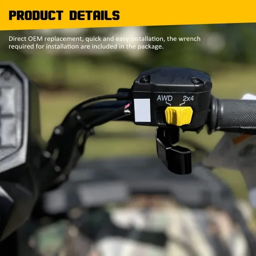 Miniatura 5 de Palanca de acelerador de pulgar, extensor de control de acelerador de pulgar ATV compatible con Polaris Sportsman 570 850 1000 XP Scrambler 1000 850
