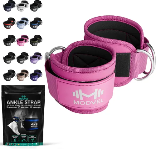 Miniatura 28 de Modvel Gym Ankle Strap for Cable Machines – Glute & Leg Kickback Ankle Straps for Gym Workouts – Adjustable, Padded Support for Strength Training