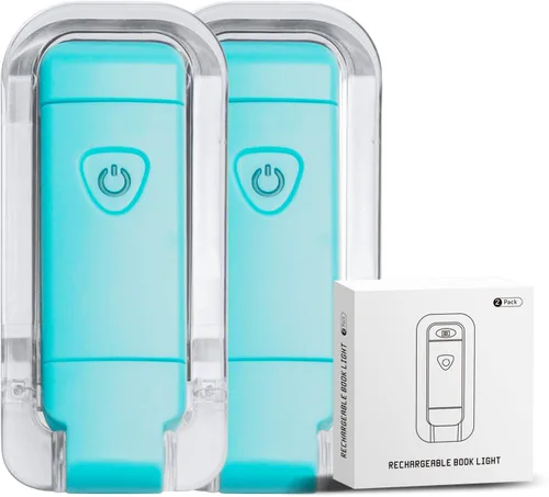 Miniatura 19 de EGWASER Luz de lectura de libros, luces LED portátiles recargables por USB con clip para leer en la cama, 3 luces ajustables regulables para 1