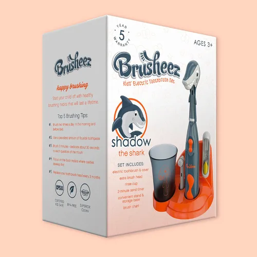Miniatura 8 de Brusheez Juego de Cepillo de Dientes Eléctrico para Niños - Seguro y Eficaz para Edades de 3+ - Probado y Aprobado por Padres con Cerdas Suaves, 2