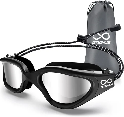 Miniatura 14 de Swim Goggles, Polarized Adult Swimming Goggles Bungee Strap No Hair Pulling Anti-fog Pool Goggles for Men Women