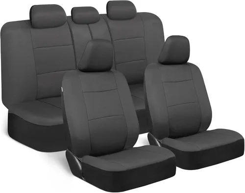Miniatura 11 de BDK PolyPro Juego de 2 Fundas de Asientos Delanteros de Automóvil en Beige/Negro - Fundas de Asientos Delanteros para Automóviles, Camiones