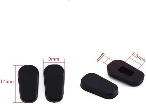 Miniatura 4 de Cubiertas de almohadillas nasales, 5 pares de cubiertas de almohadillas nasales para gafas BEHLINE, pieza de nariz de silicona suave para gafas