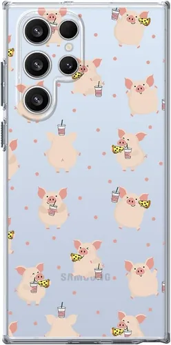 Miniatura 14 de Blingy's Funda para Samsung Galaxy S24 Ultra, para mujeres y niñas, diseño de abejas divertidas de moda, lindo estilo de animal, transparente