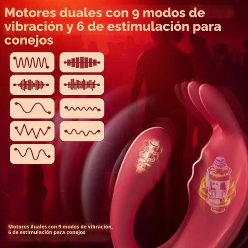 Miniatura 3 de Control remoto de aplicación para parejas, vibrador portátil, juguetes sexuales para mujeres adultas, vibrador de braga de larga distancia con Rojo