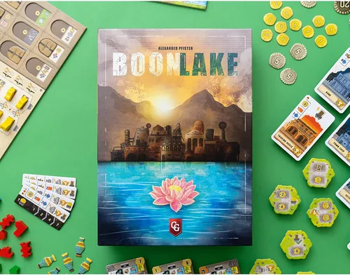Miniatura 7 de Capstone Games Boonlake Euro - Juego de mesa de estrategia para 1-4 jugadores, gestión de manos, construcción de motores, planificación de recursos