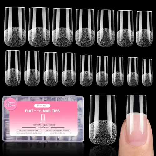 Miniatura 27 de Beetles 9 en 1 Pegamento de Gel para Uñas de Acrílico, 2 Piezas de 10ml Super Fuerte Pegamento de Uñas para Puntas de Uñas Postizas Transparentes