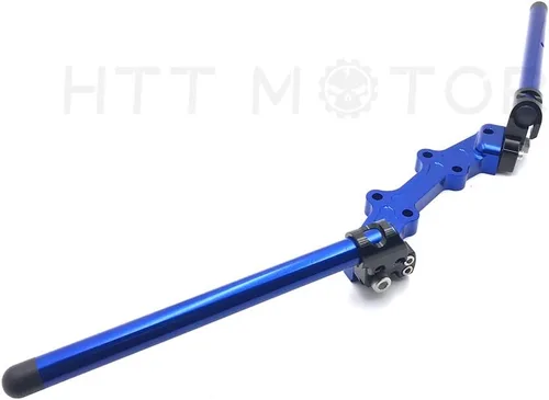 Miniatura 2 de HB-YMT07-A- Nuevo juego de manillar de placa adaptadora de clip compatible con MT-07 FZ-07 2014-2017 azul