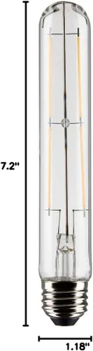 Miniatura 2 de Satco Bombilla LED E26 de 8 W, 3000 K, clasificación de 15000 horas, regulable