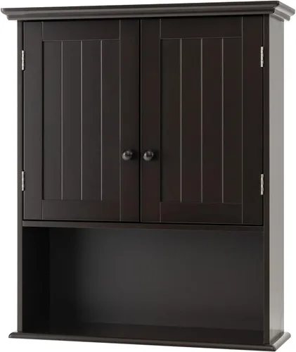 Miniatura 6 de Gabinetes de medicina de montaje en pared de 28 pulgadas de alto x 23.5 pulgadas de ancho con estante ajustable y 2 puertas para baño y sala de estar