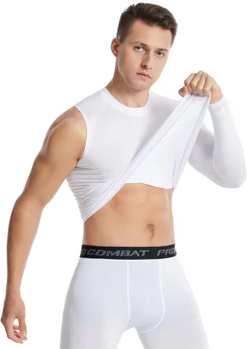 Miniatura 5 de New Compression Shirts for Men 12 Single Arm Long Sleeve Athletic Base Layer Undershirt Gear T Shirt for Workout Basketball