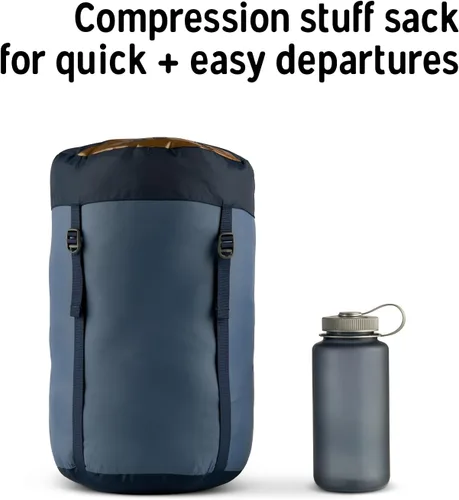 Miniatura 11 de Kelty Cosmic Relleno Sintético 20 Grados - Saco de Dormir para Mochileros – Correas de Compresión, Bolsa de Almacenamiento Incluida