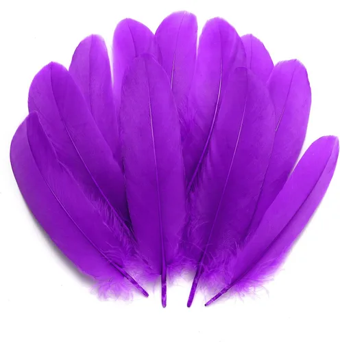 Miniatura 14 de 300 plumas de ganso negras naturales a granel, plumas naturales a granel de 5 a 7 pulgadas para manualidades, atrapasueños, alas de ángel