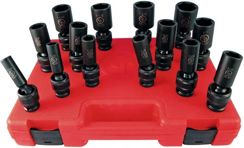Miniatura 18 de Chicago Pneumatic SS814D - Unidad cuadrada de 1 pulgada, métrica profunda, 6 puntos, juego de llaves de impacto (4 piezas)