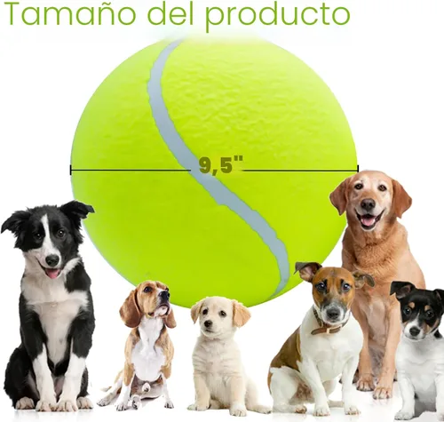 Miniatura 3 de Banfeng Pelota de tenis grande para perros, pelota de tenis gigante para perros, juguete grande para deportes al aire libre, regalo para perros