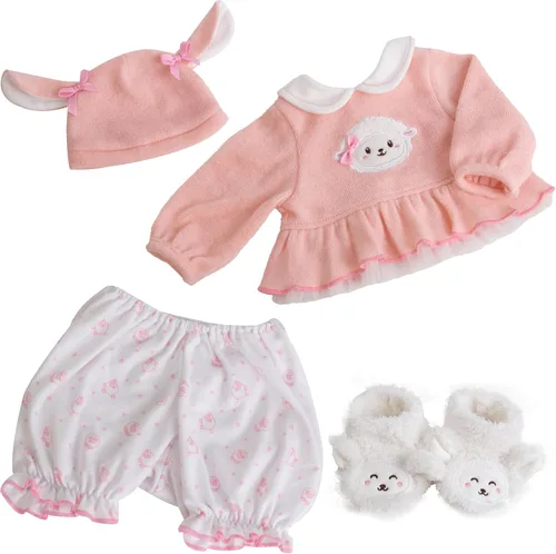 Miniatura 17 de EKOKIZ Ropa de muñecas Reborn de 17 a 20 pulgadas, ropa realista para recién nacidos, accesorios de regalo, juego de regalo para muñecas de bebé