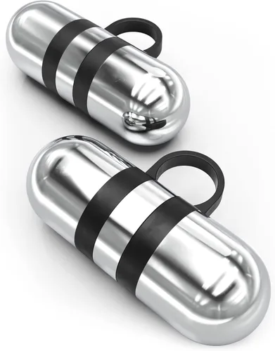 Miniatura 4 de Synergee Pesas de mano cardio. Juego de mancuernas de acero con lazo de silicona antideslizante para el dedo, para entrenamiento, fitness