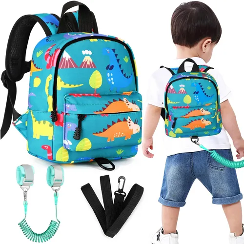 Miniatura 20 de Accmor - Mochila para niños pequeños con correa de muñeca anti-pérdida, lindo arnés para caminar para niños pequeños, mantiene a los niños cerca