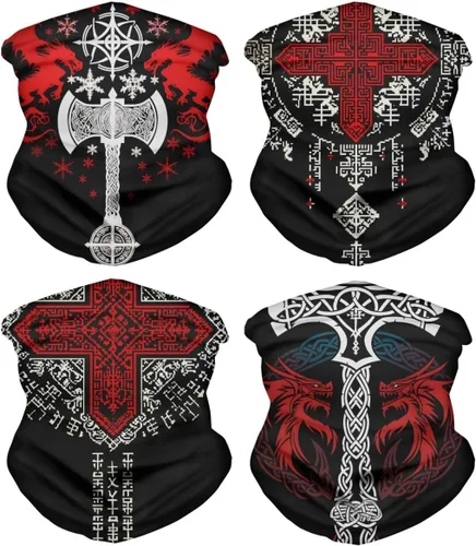 Miniatura 10 de GLUDEAR Rave - Bandana para el cuello, bufanda para el cuello, bufanda para el sol, polvo, viento, pasamontañas, para hombres y mujeres