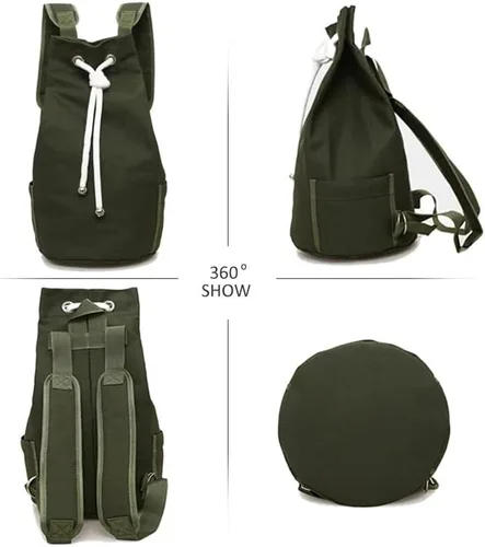 Miniatura 2 de LUKEO - Bolsa de gimnasio para hombre, con cordón, para deportes, baloncesto, para mujer