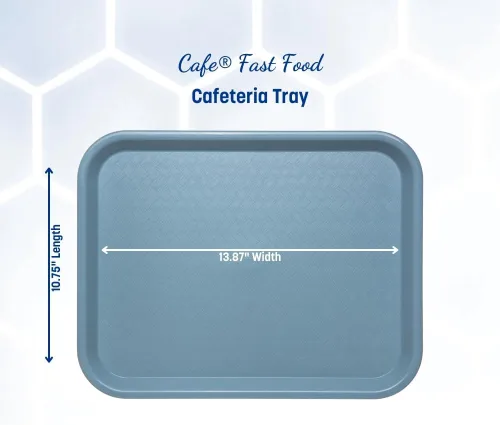Miniatura 6 de Carlisle FoodService Products CT101459 Bandeja estándar para cafetería o comida rápida, 10 x 14 pulgadas, color azul pizarra