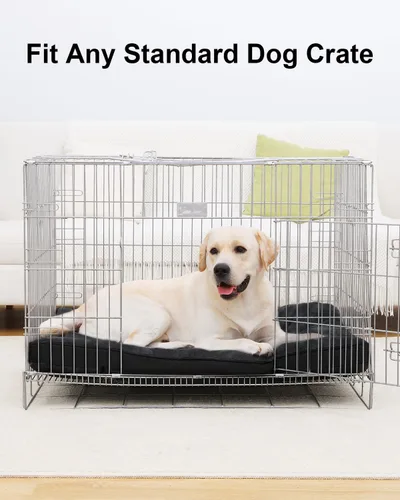 Miniatura 7 de EMSLX Cama para perros de tamaño grande, lavable, ultra suave, tapete para dormir para mascotas, parte inferior antideslizante, 35 x 22 pulgadas