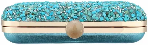 Miniatura 4 de Bolso de mano de noche de piedra multicolor brillante bolso de mano brillante con purpurina para boda, fiesta, baile de graduación