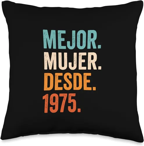 Regalos para 47 aniversario de boda 47 años Mejor Mujer Desde 1975 | 47 aniversario de boda, 47 años, 16 x 16 pulgadas, multicolor