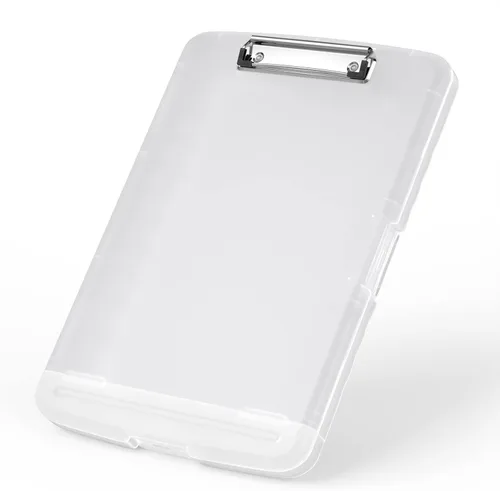 Miniatura 14 de Rimilak Portapapeles de plástico con almacenamiento, portafolio de enfermería de alta capacidad 8.5 x 11 con soporte para bolígrafo, tamaño 14.2 x