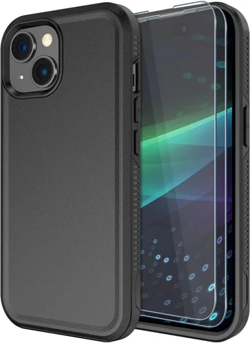 Miniatura 23 de Diverbox Funda para iPhone 15 [a prueba de golpes] [a prueba de caídas] [protector de pantalla de vidrio templado], funda de protección resistente