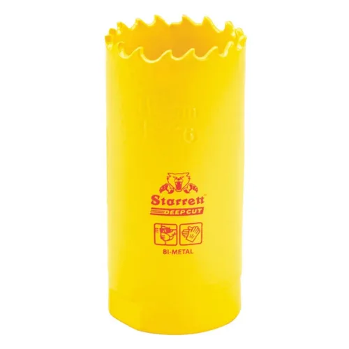Starrett DCH0136-G - Sierra perforadora bimetálica de corte profundo con dientes HSS resistentes a la abrasión - Ideal para cortar metal, acero y