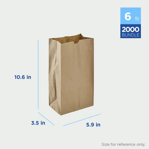 Miniatura 2 de Karat 2lb Paper Lunch Bags - Kraft, 2,000 Count - Versatile Paper Bags for Small Business, Snacks, Popcorns or Party Favor - Sturdy, Self-Standing