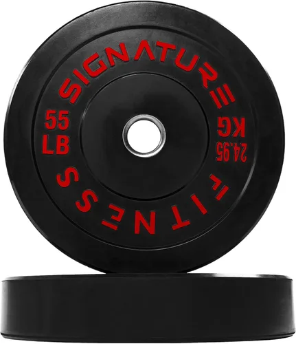 Miniatura 13 de Juego de placas olímpicas de amortiguación Fitvids, placas de peso de 2" para entrenamiento de fuerza y levantamiento de pesas, París o juego