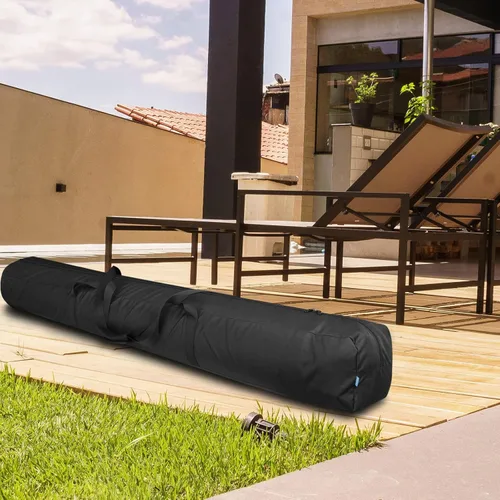 Miniatura 7 de Xxerciz Bolsa de transporte de 57 pulgadas para sombrilla de playa plegable de 9 pies, 600D impermeable para patio, bolsa resistente al aire libre