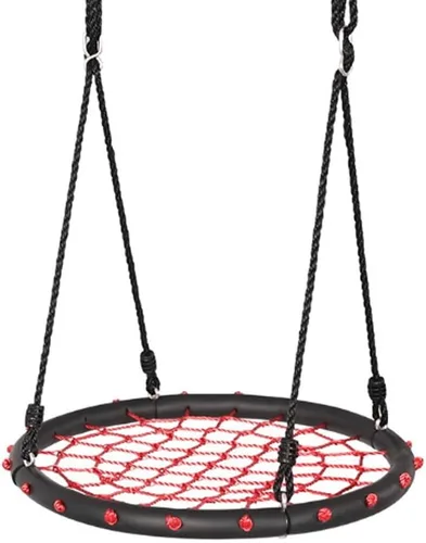 Miniatura 8 de Juego de asiento colgante de cuerda de mono gigante para jardín, patio trasero, al aire libre, para niños y adultos