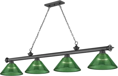 Miniatura 11 de Z-Lite 2306-4BN-ARG - Colgante de billar Cordon, 4 luces, 240 vatios totales, níquel cepillado