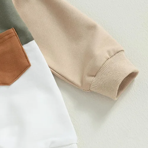 Miniatura 5 de FYBITBO Conjunto de ropa de 2 piezas para bebés y niños pequeños, sudadera de manga larga y pantalones