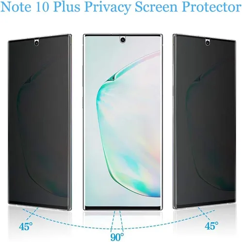 Miniatura 3 de [Paquete de 2] Protector de pantalla de privacidad compatible con Samsung Galaxy Note 10 Plus Note 10+ Note 10 Plus 5G