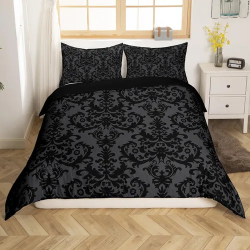 Miniatura 30 de Erosebridal Juego de ropa de cama para niños de construcción tamaño individual para niños, cubierta de edredón para camiones excavadoras, juego